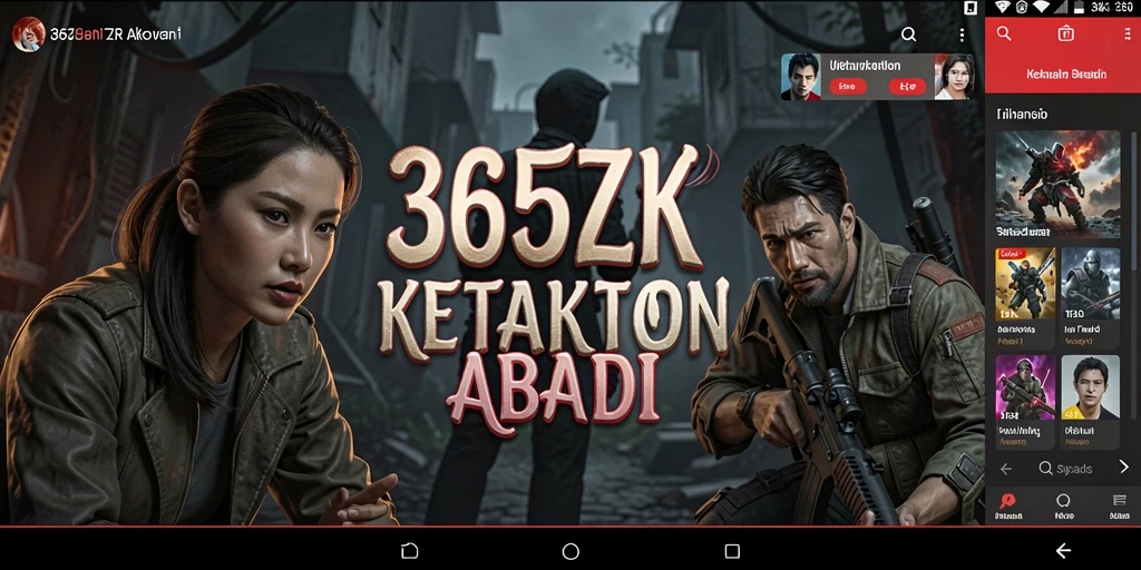 Tampilan gameplay menyeramkan di 365ZK dengan suasana menegangkan.