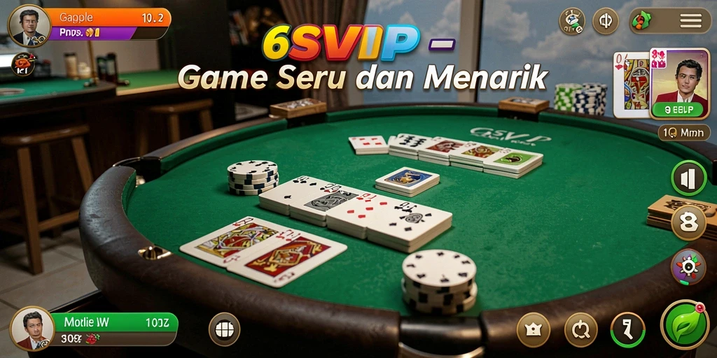 Gameplay 6SVIP yang seru dan menantang di Gaple.