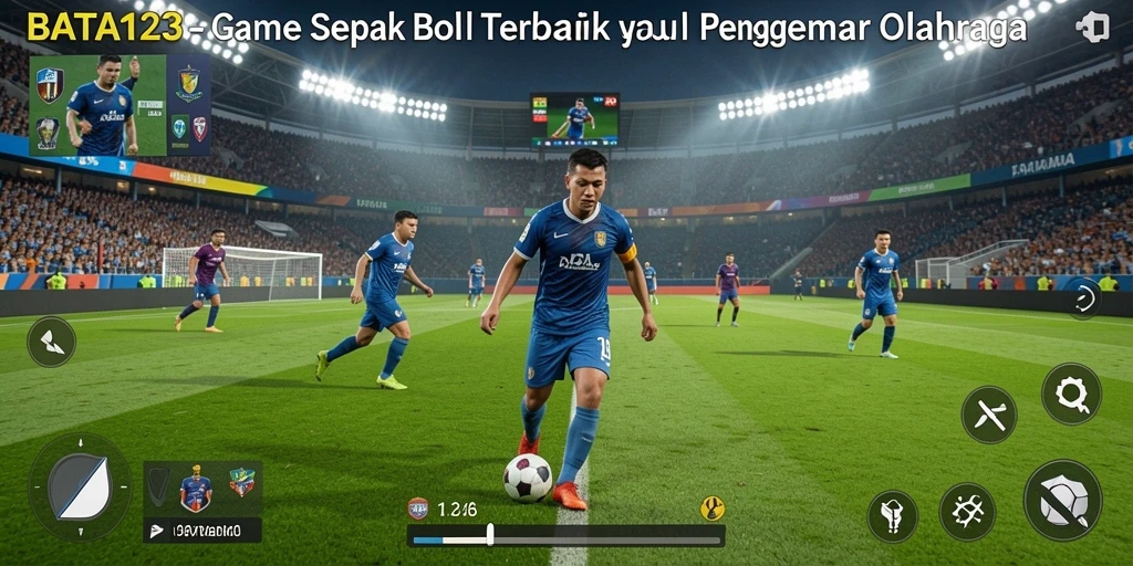 Tampilan gameplay menarik dari BATA123 dengan aksi sepak bola yang mendebarkan.