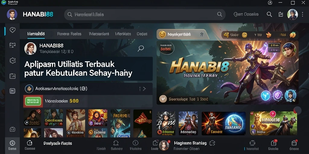 Tampilan antarmuka pengguna HANABI88 yang intuitif dan mudah digunakan.