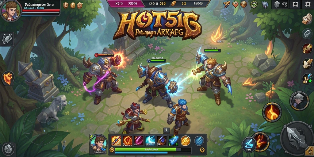 Screenshot utama HOT51 menampilkan aksi seru dalam pertempuran ARPG.