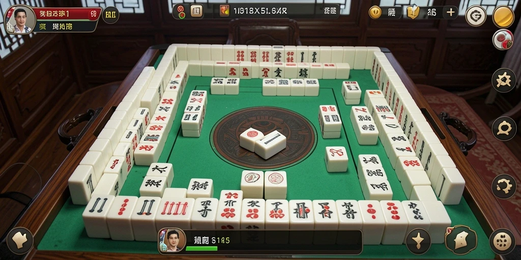 Tampilan menarik dari gameplay Mahjong di IDRRP yang menantang dan seru.