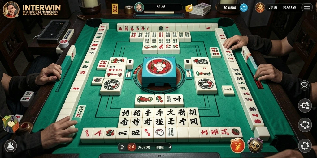 Gameplay INTERWIN menyajikan tantangan Mahjong yang seru dan menarik.