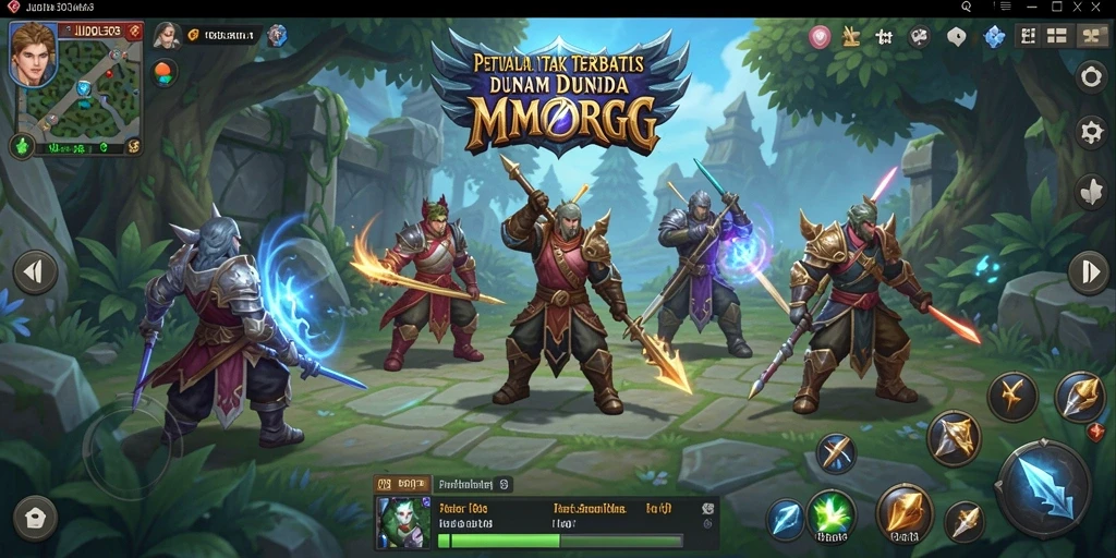 Tampilan gameplay seru di dunia MMORPG JUDOL303.