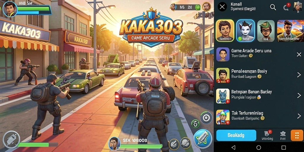 Screenshot gameplay KAKA303 yang menunjukkan aksi seru dalam permainan Arcade.