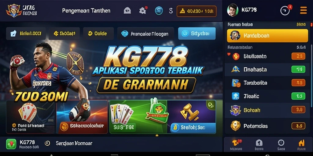 Tangkapan layar utama KG778 menunjukkan pengguna yang tengah menikmati taruhan olahraga.