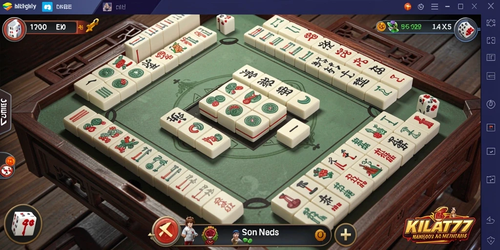 Tampilan gameplay Mahjong yang menantang dan menarik di KILAT77.