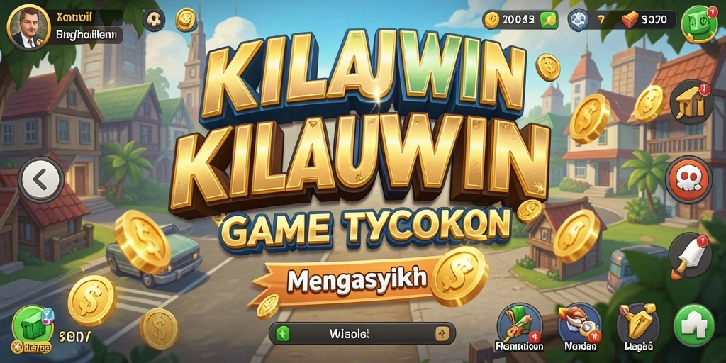 Screenshot KILAUWIN menunjukkan simulasi bisnis yang menarik dan interaktif.