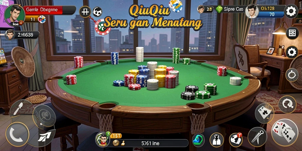 Tampilan gameplay QiuQiu di OLX128 yang menarik.