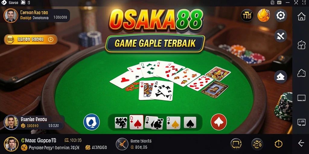 Tampilan menakjubkan gameplay Gaple di OSAKA88.