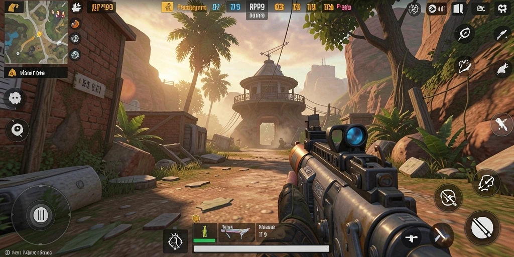 Tangkapan layar dari gameplay seru di RP99.