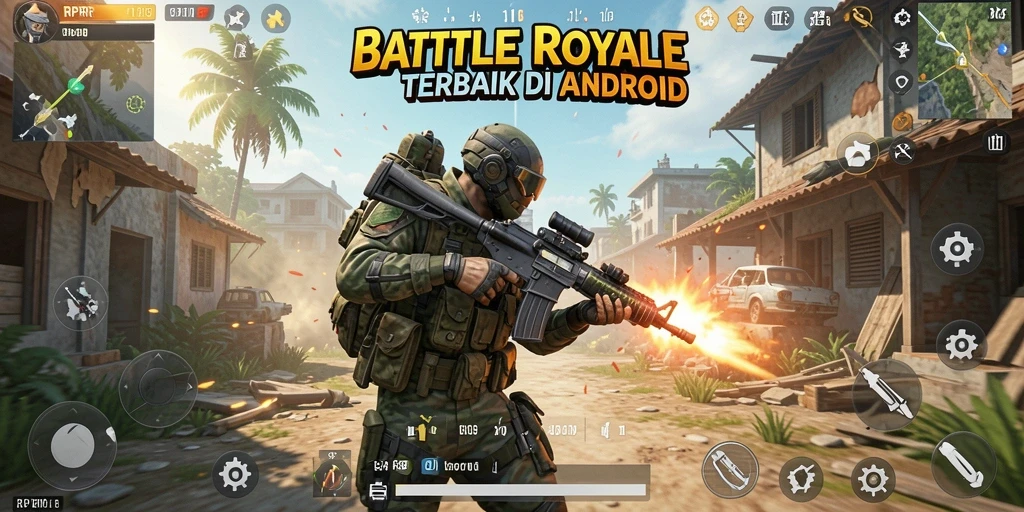 Screenshot gameplay Battle Royale RPRR yang menampilkan aksi seru.