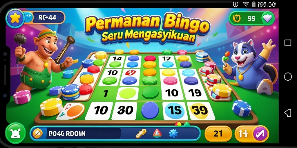 Screenshot gameplay menunjukkan saat seru bermain Bingo di RR44.