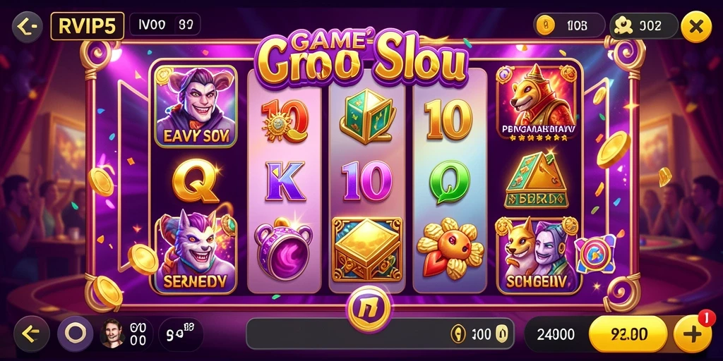 Screenshot menampilkan gameplay Slot yang menarik dan berwarna-warni.