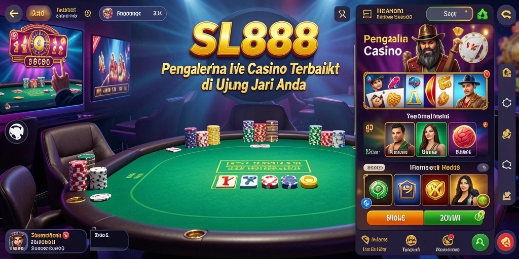Tampilan permainan langsung yang menegangkan dan interaktif di SL888.