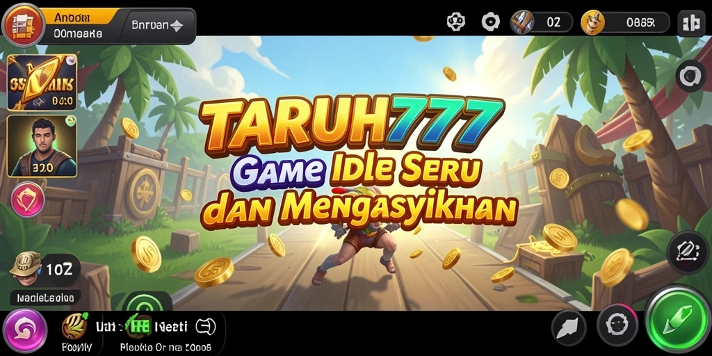 Tangkapan layar menunjukkan aksi mengasyikkan dalam gameplay Idle TARUH777.