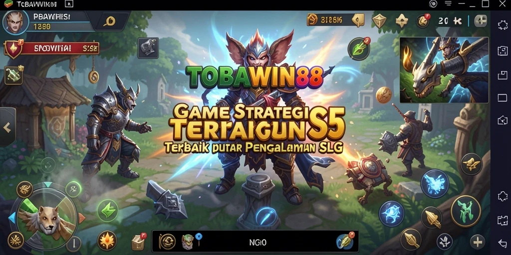 Tampilan gambar gameplay dinamis TOBAWIN88 yang seru.