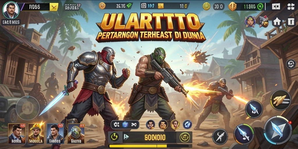 Gameplay ULARTOTO yang mengasyikkan dalam pertempuran seru Battle Royale.