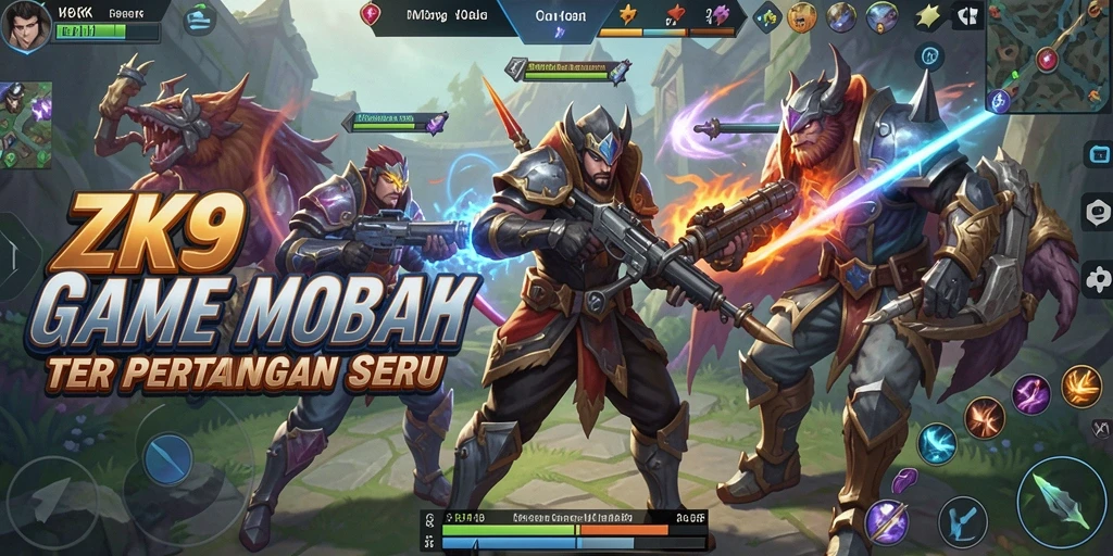 Pengalaman seru bermain MOBA dengan karakter unik.